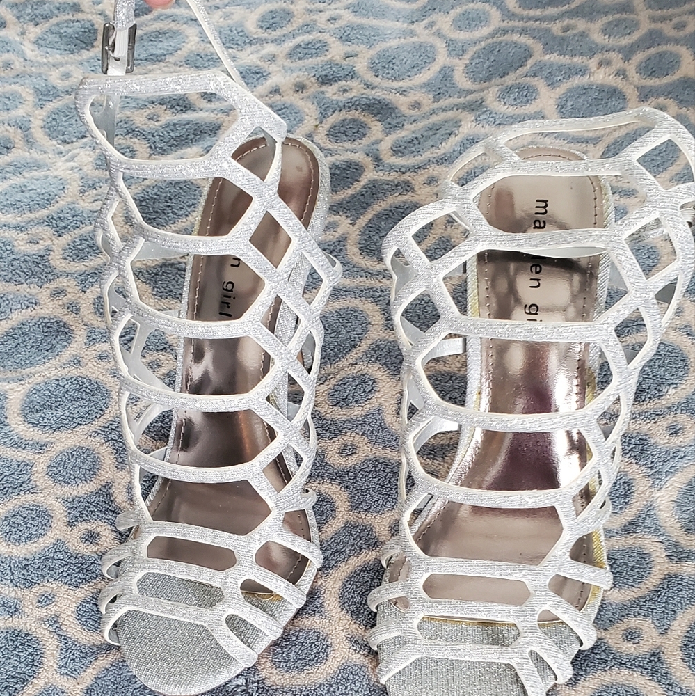 silver heels
